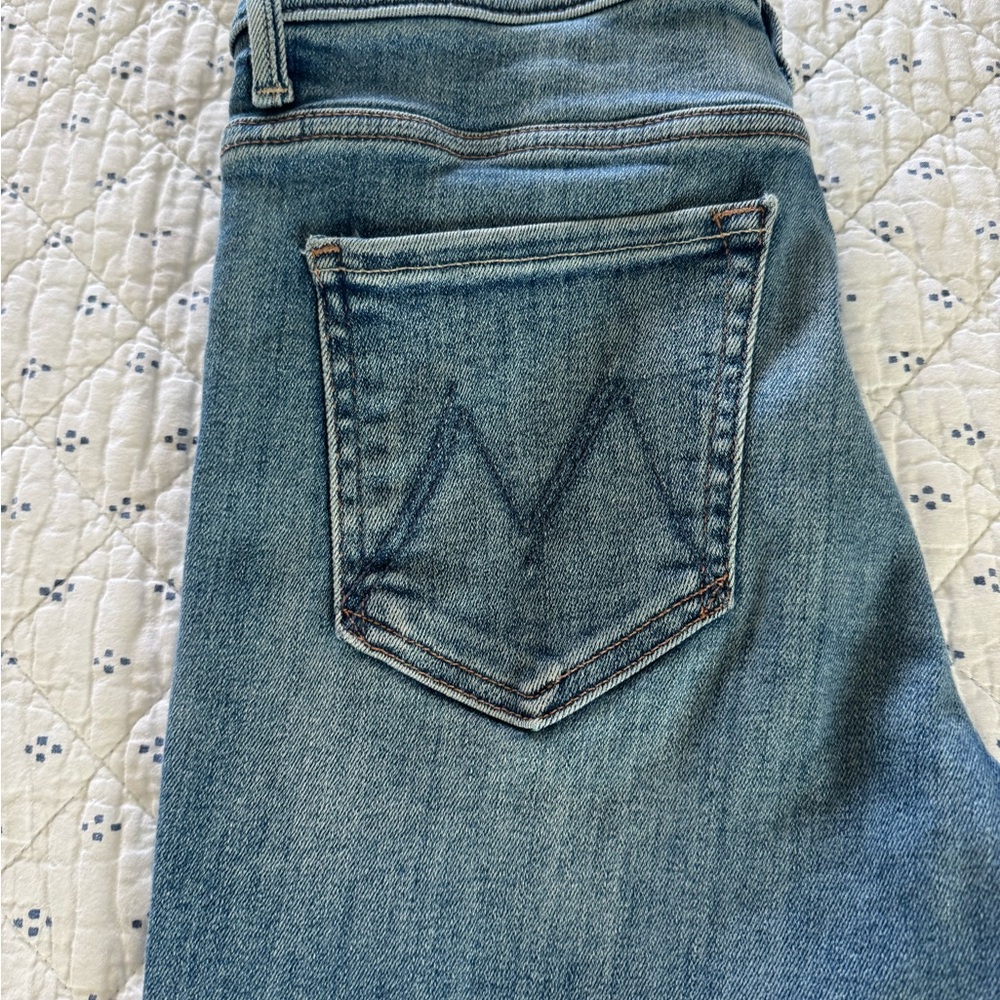 MOTHER Classic Blue Boot Cut Jeans - Picture 4 of 10